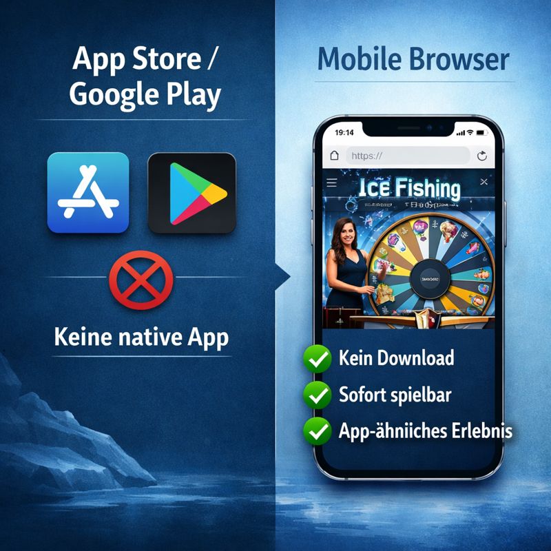 Ice Fishing App vs Browser