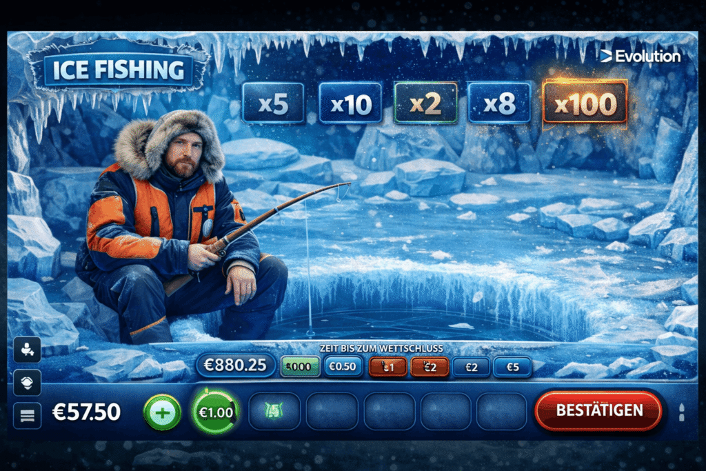 ice fishining echtgeld interface